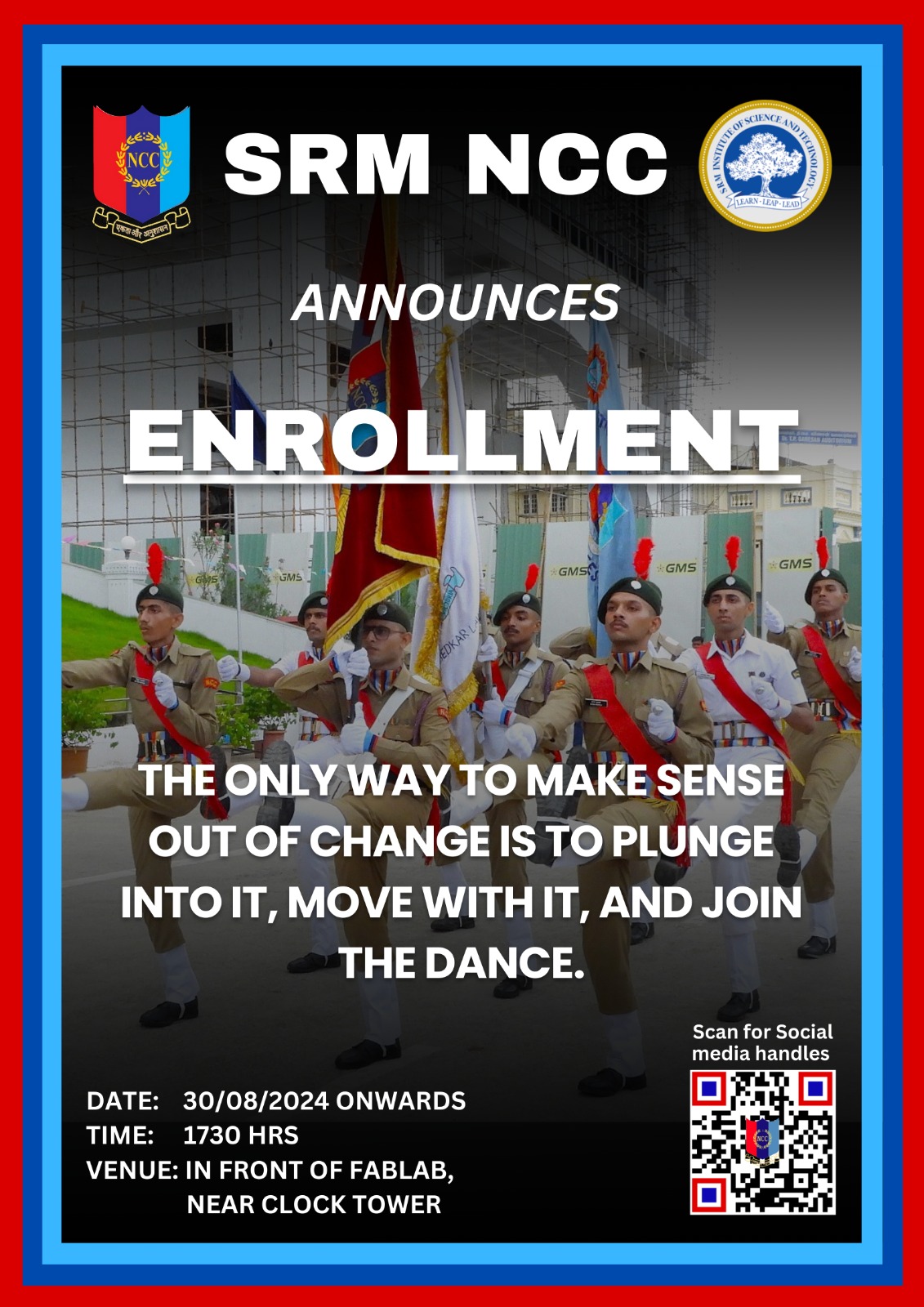 SRM NCC Enrolment for 2024-25