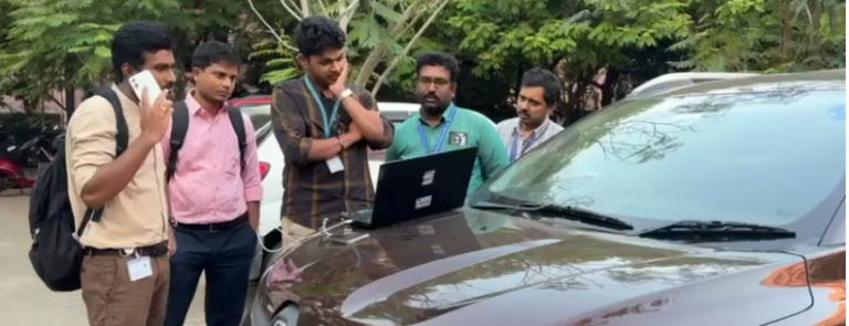 Showing the demonstration to RNTBCI Members