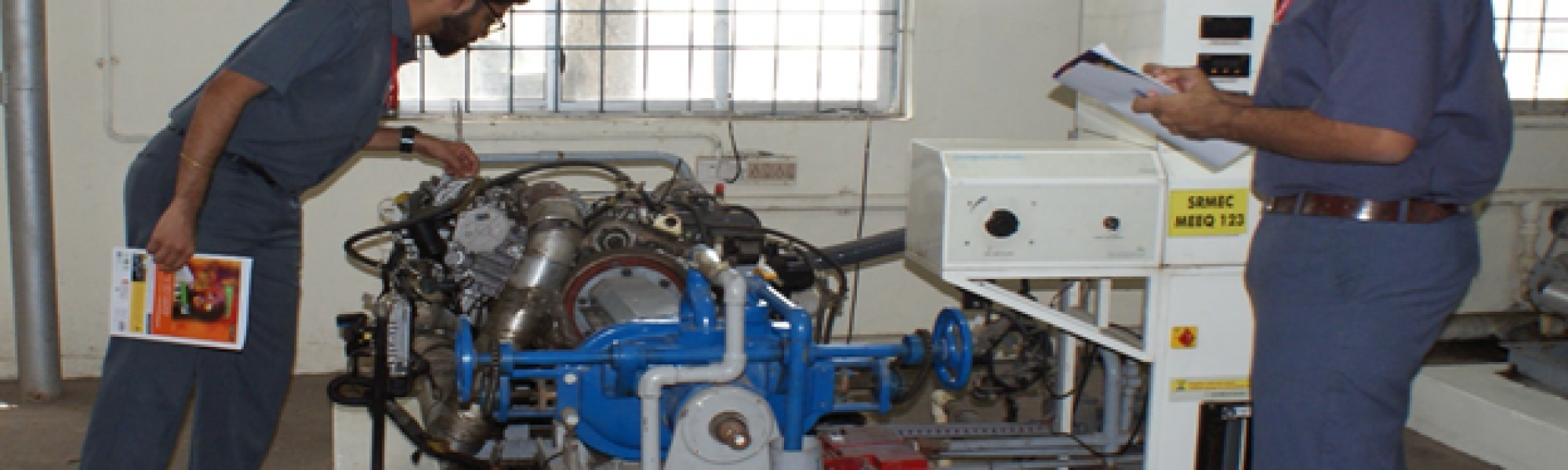 Twin Cylinder Four Stroke Diesel Engine with Hydraulic Dynamometer